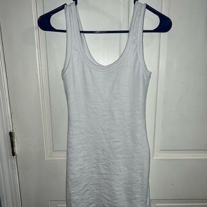 NEVER WORN White cotton stretchy dress from Fashion nova